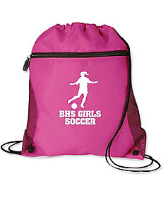 Custom Tote Bag | Promotional Bags: Mesh Pocket Drawcord Bag